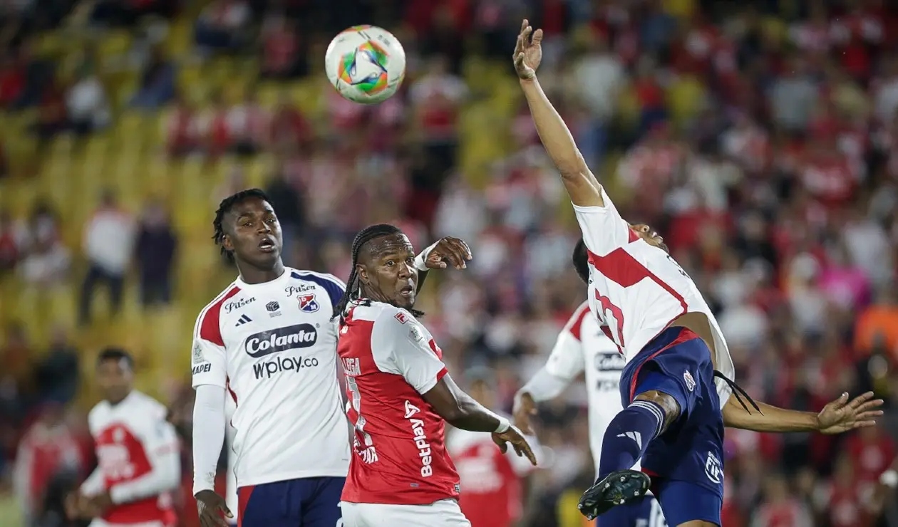 Santa Fe y Medellín en duelo por Liga BetPlay 2025-I