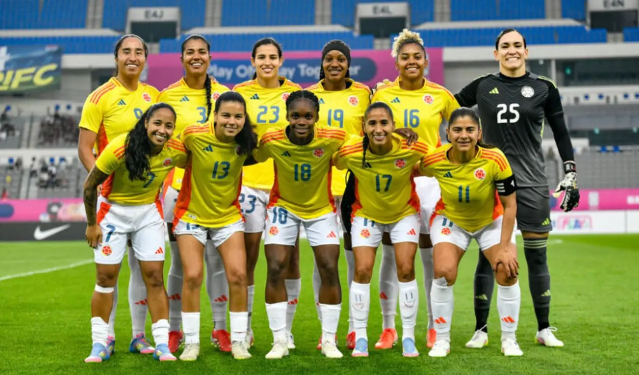 Selección Colombia Femenina en un amistoso en 2025