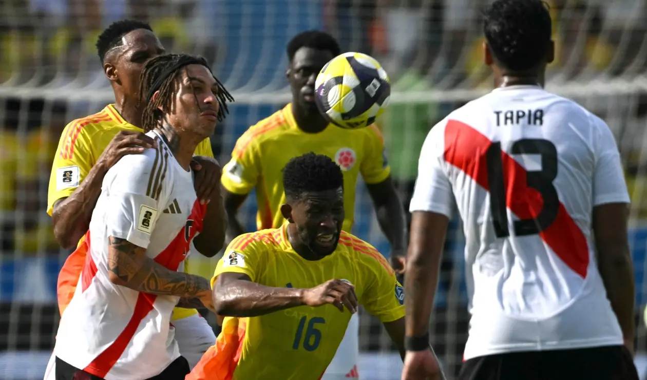 Colombia empató con Perú en Eliminatorias Sudamericanas
