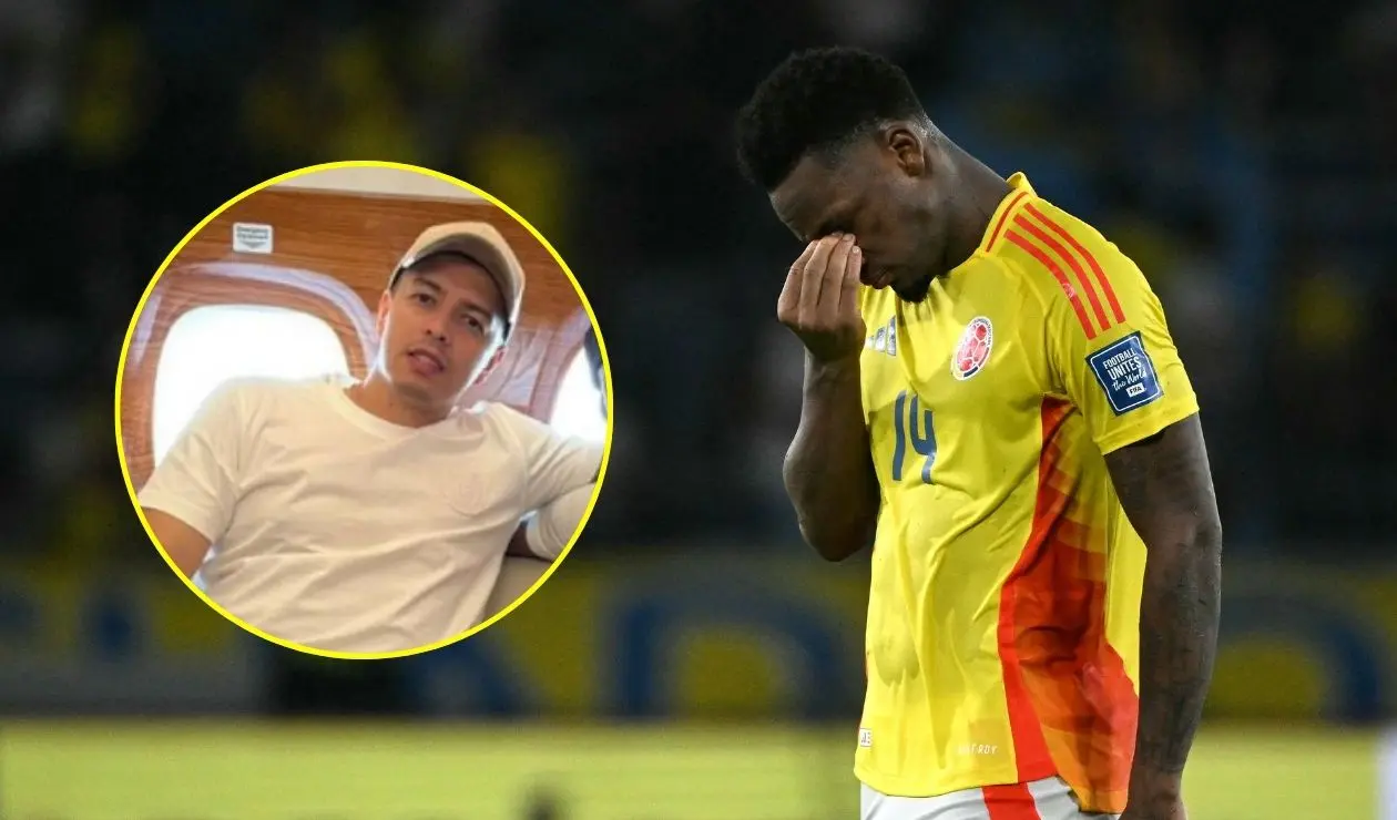 Jhon Jader Durán y su representante Jonathan Herrera