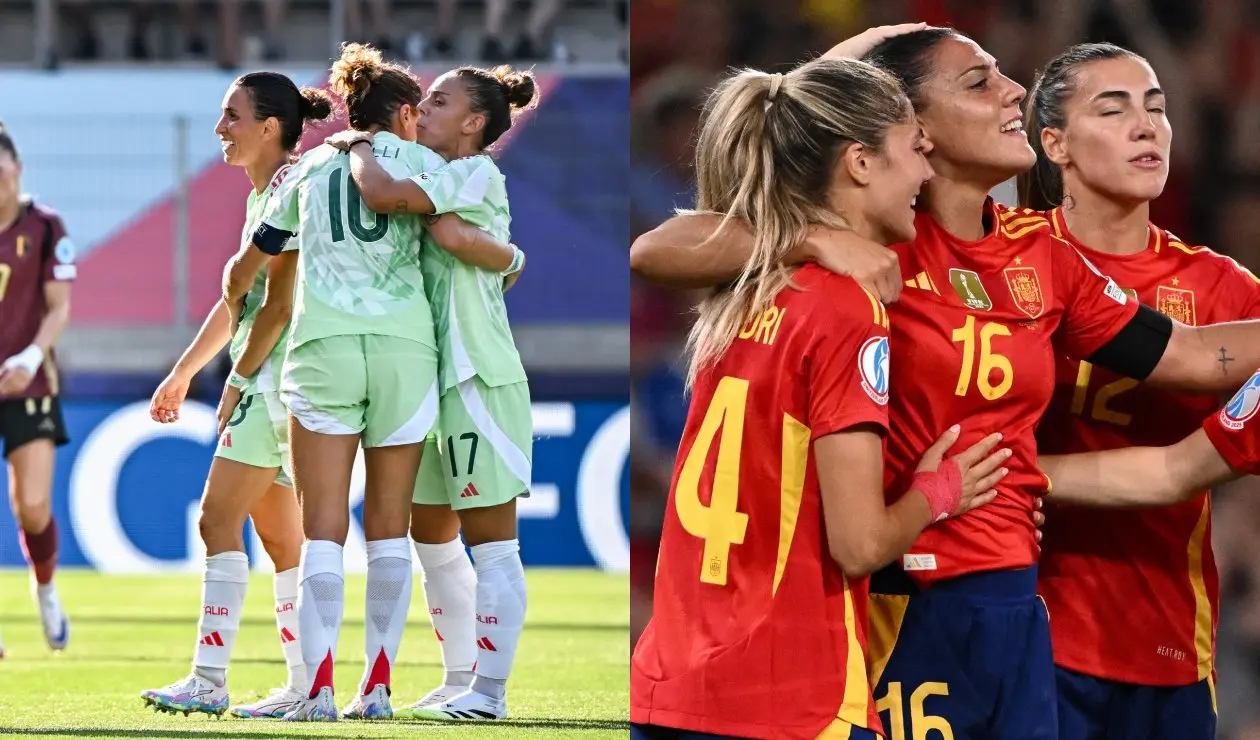 Italia vs España Eurocopa Femenina