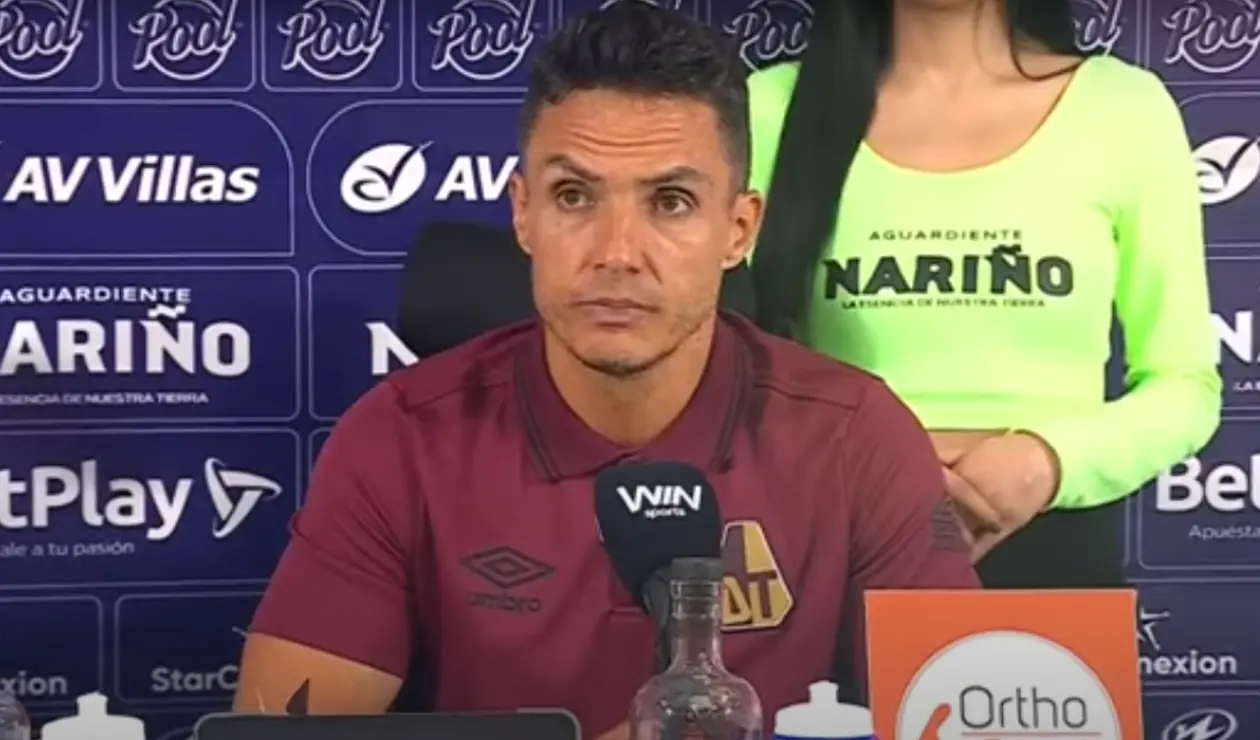 Lucas González, técnico de Tolima Vs Pasto