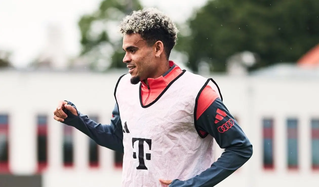 Luis Díaz entrena con el Bayern Munich