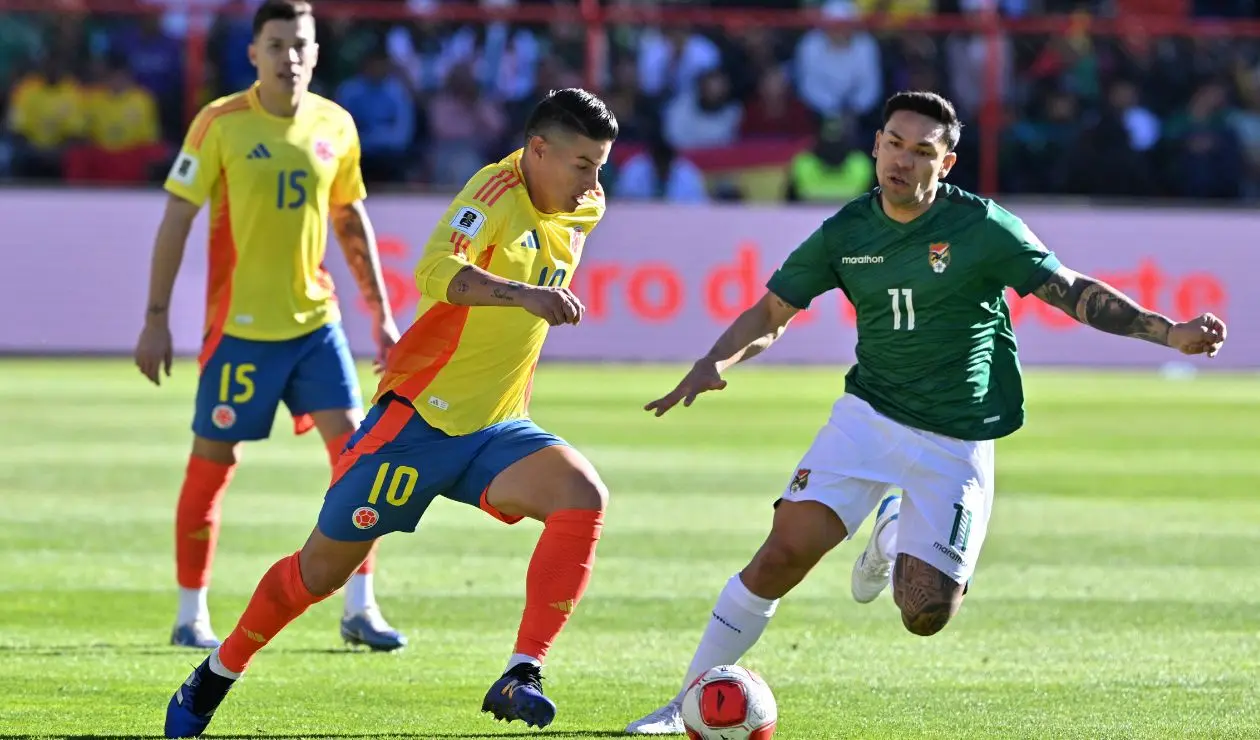 Dónde VER EN VIVO Colombia Vs Bolivia por fecha 17 de la Eliminatoria