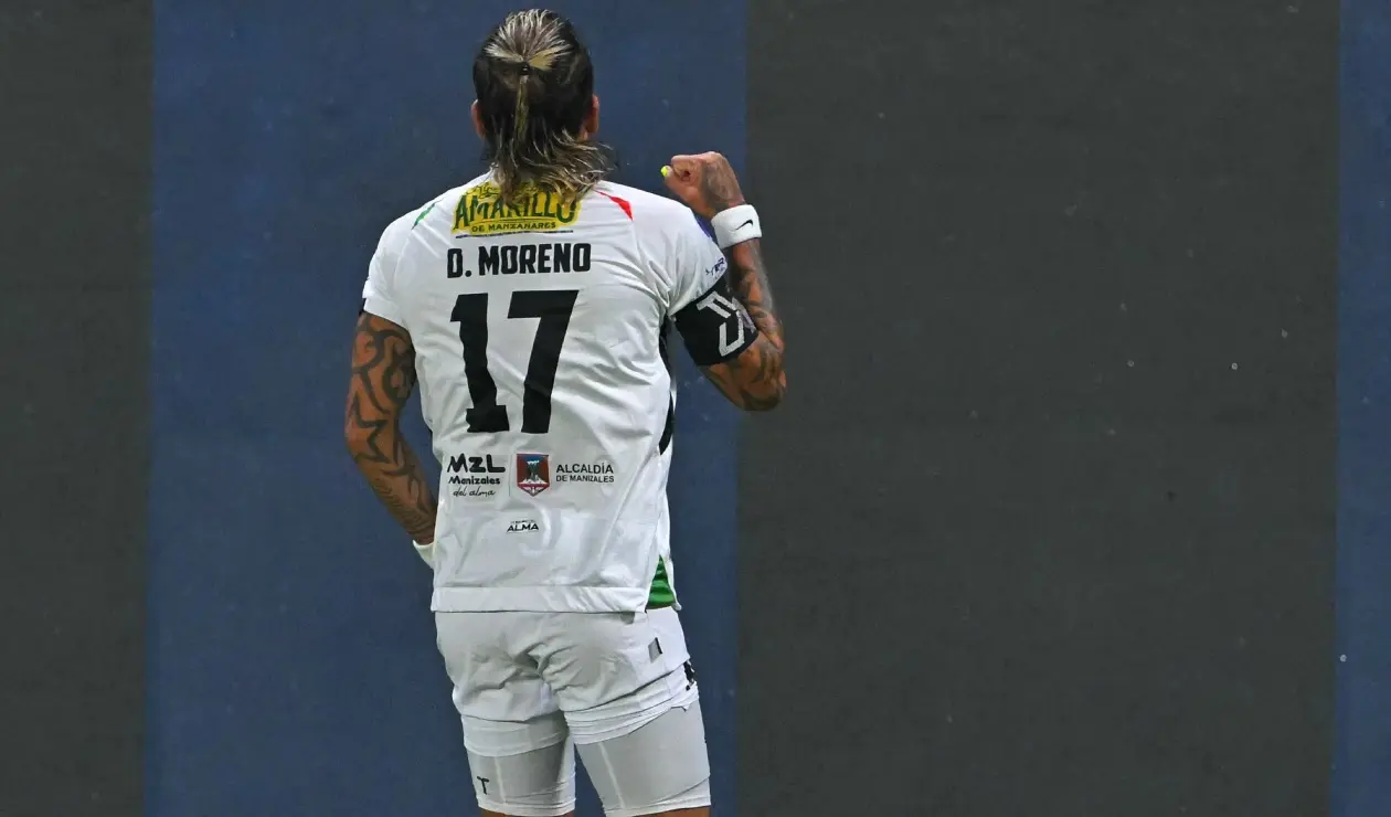 Dayro Moreno con Once Caldas en la Copa Sudamericana