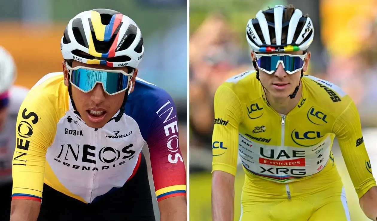 Egan Bernal y Tadej Pogacar, ciclistas