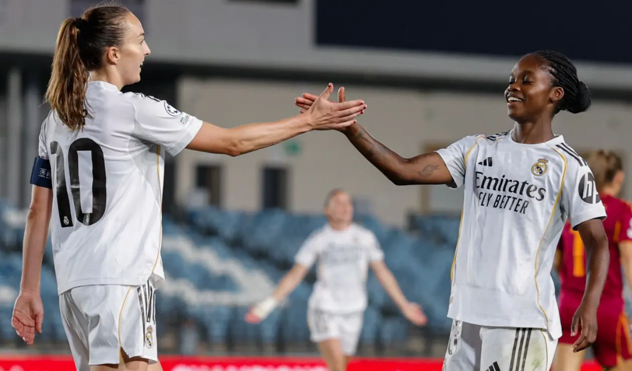 Linda Caicedo en el Real Madrid en Champions League