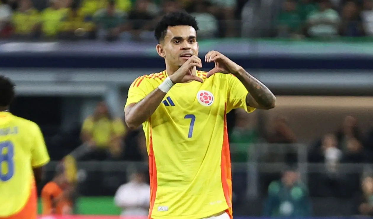 Luis Díaz con la selección Colombia