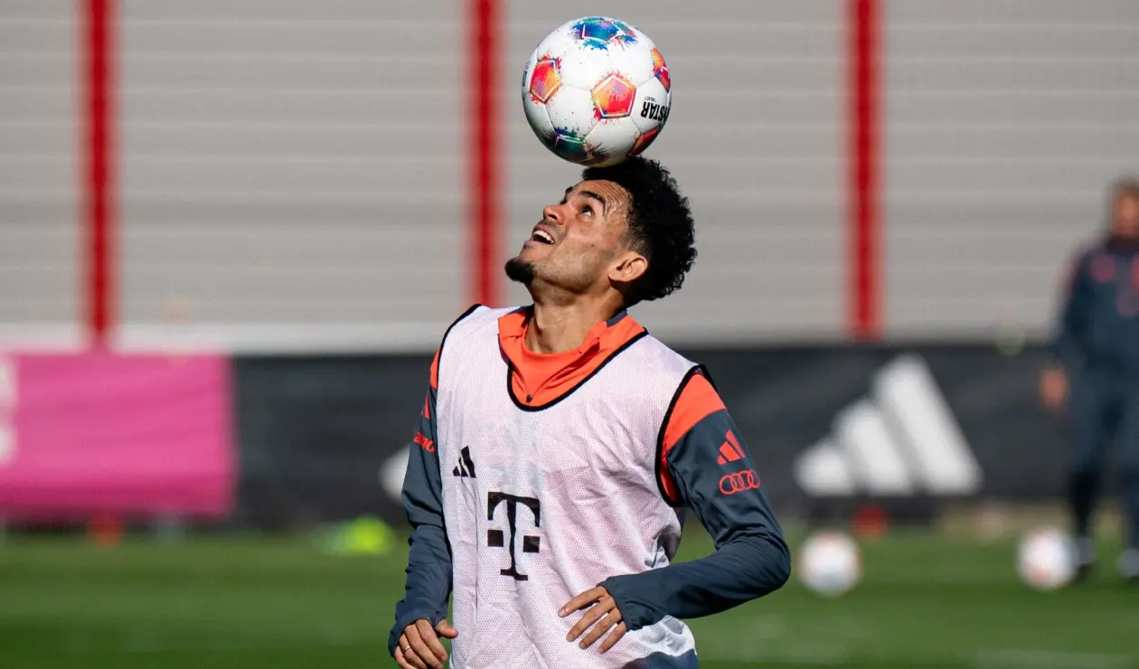 Luis Díaz en entreno con Bayern Múnich