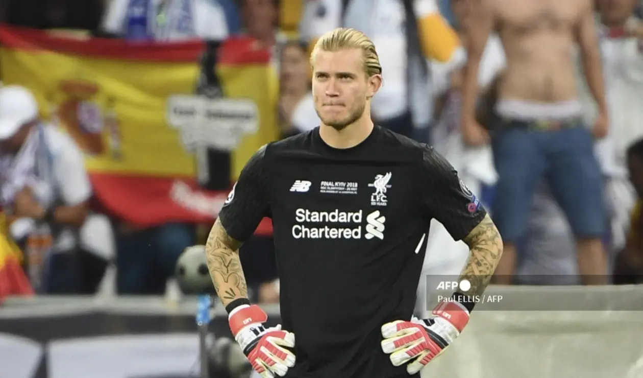 Loris Karius, portero del Liverpool en la final de Champions 2018