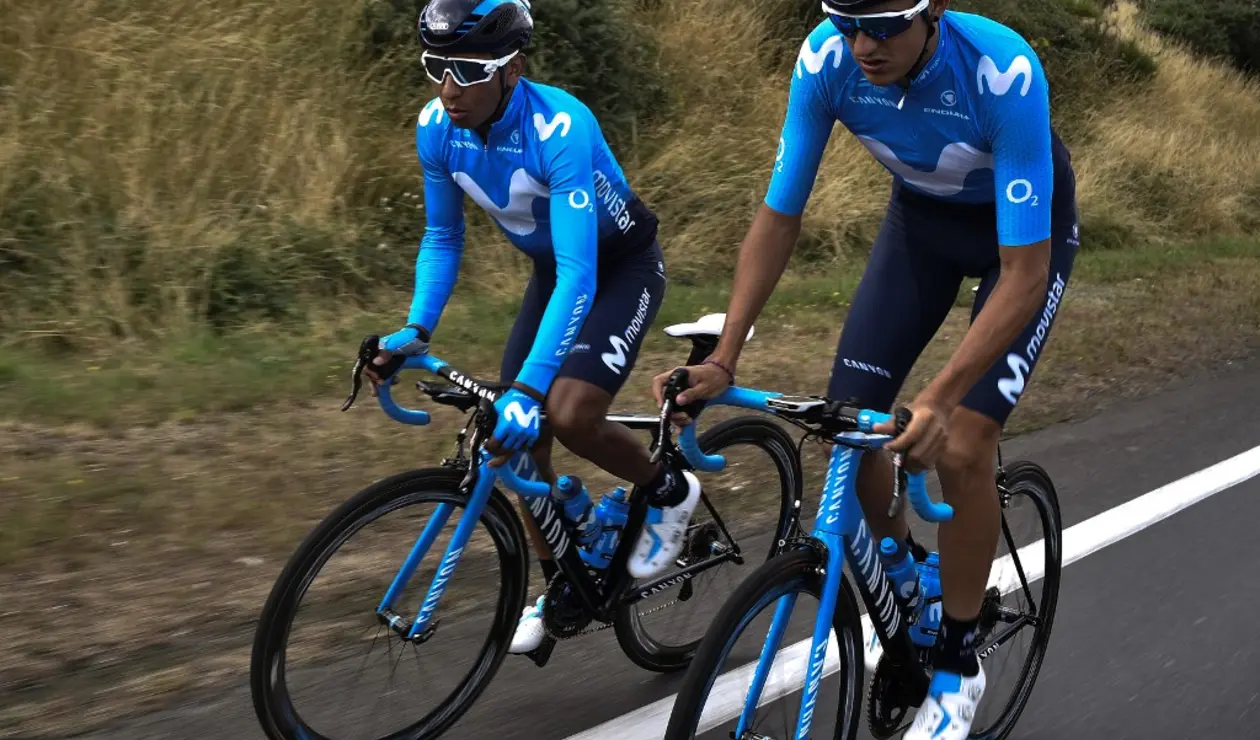 Marc Soler y Nairo Quintana - Movistar Team