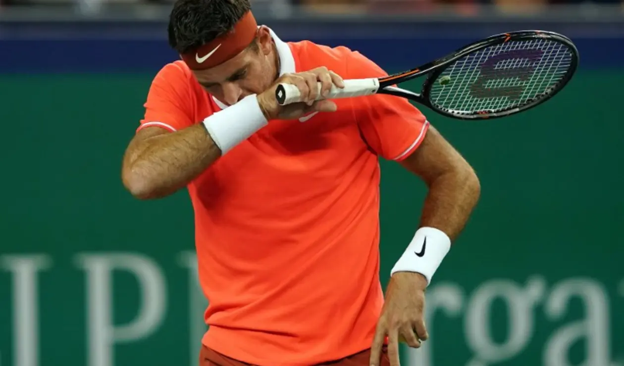 Juan Martín del Potro se retiro del Torneo de Shangai por lesión.