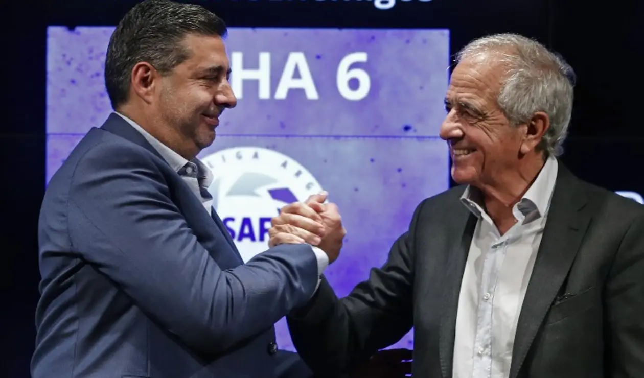 Daniel Angelici y Rodolfo D'Onofrio