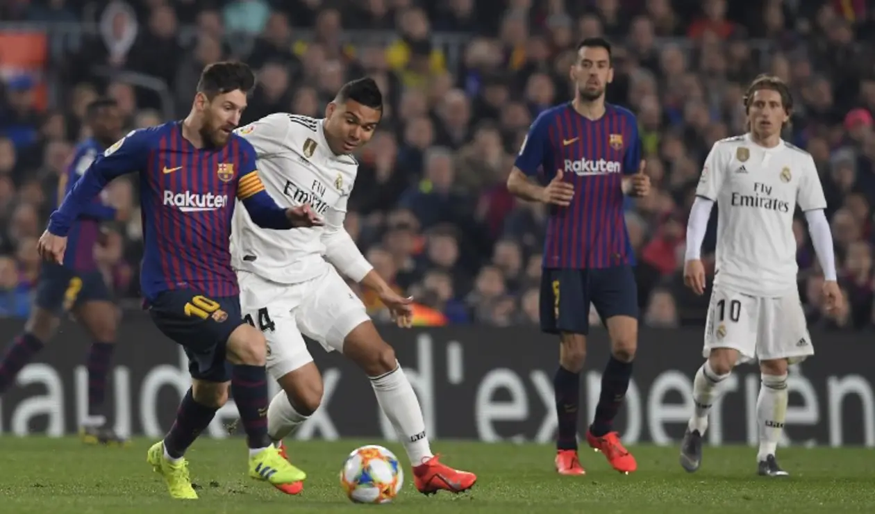 Partido entre Barcelona y Real Madrid en el Camp Nou por la Copa de Rey