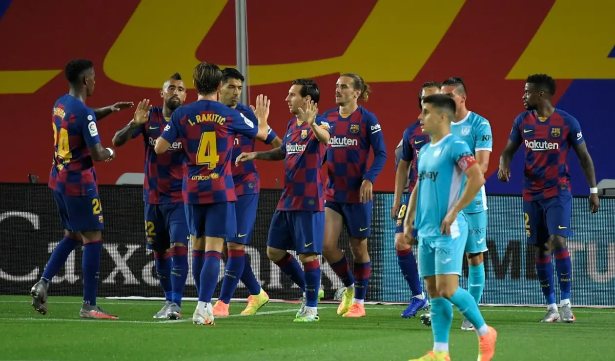 Barcelona vs Leganés, Liga española