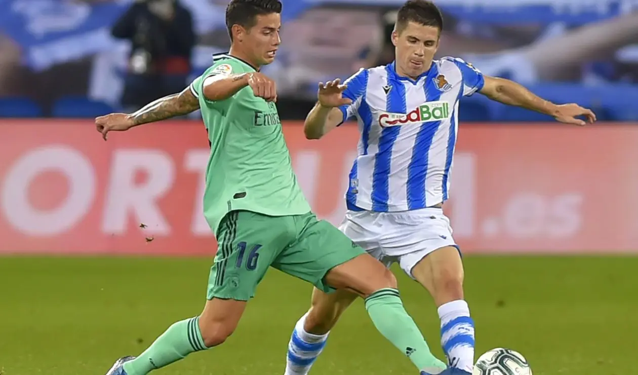 James Rodríguez, Real Sociedad vs Real Madrid - Liga de España