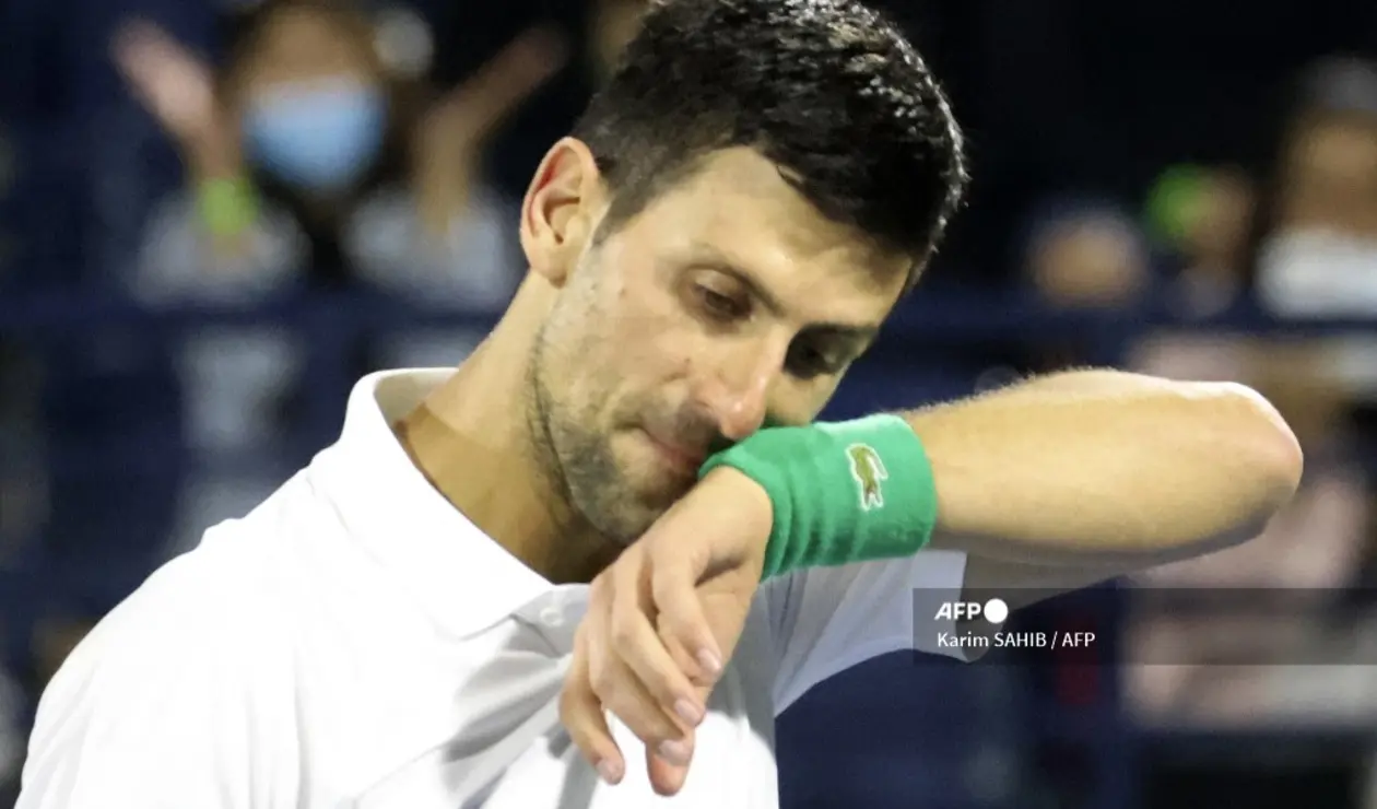 Novak Djokovic en el torneo ATP de Dubái