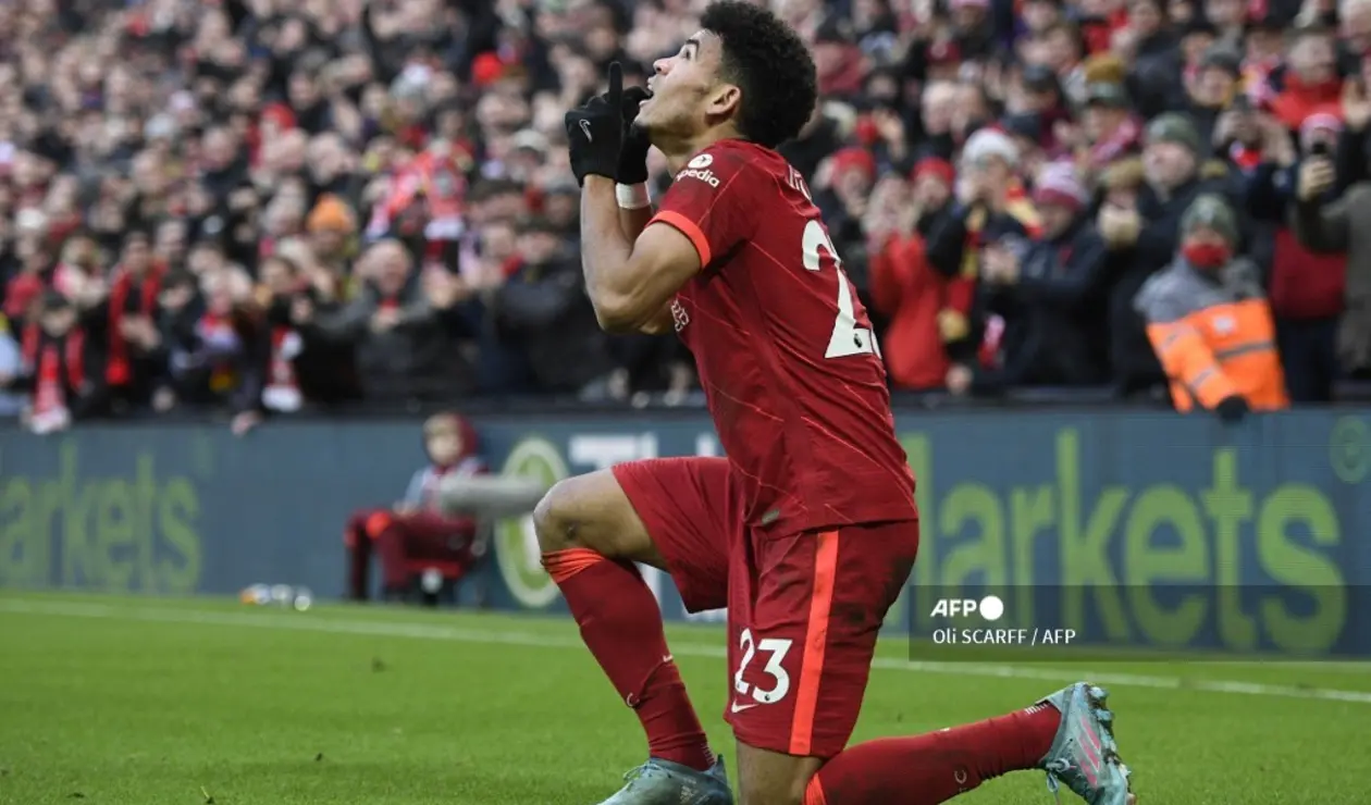 Luis Díaz ya había marcado un gol con el Liverpool ante Norwich en la Premier