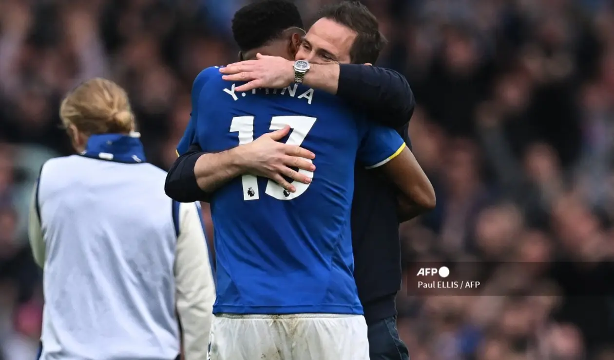 Yerry Mina y Frank Lampard