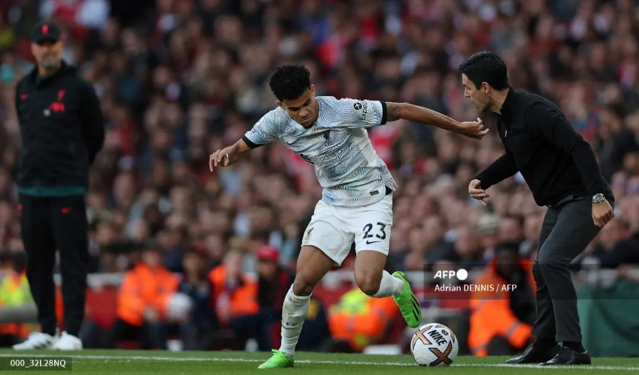 Luis Díaz se lesionó con el Liverpool