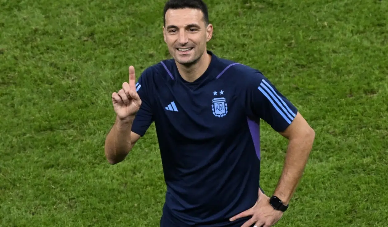 Lionel Scaloni, campeón del mundo con la selección Argentina