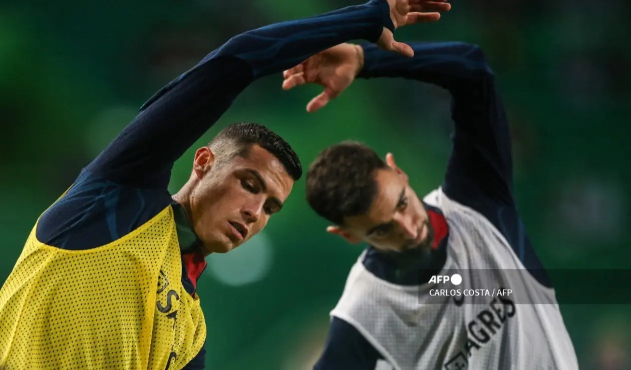 Cristiano Ronaldo y Bruno Fernandes
