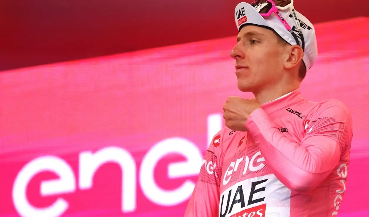 Tadej Pogačar en el Giro de Italia 2024