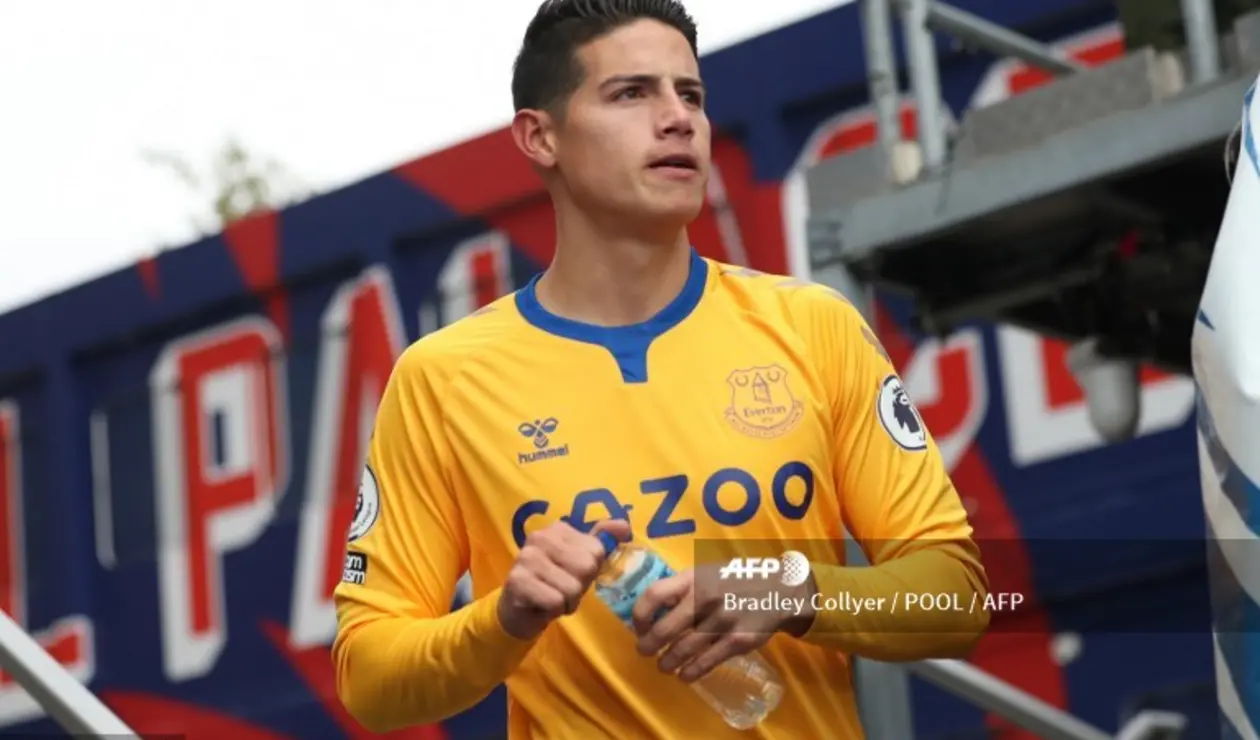 James Rodríguez, jugador colombiano del Everton