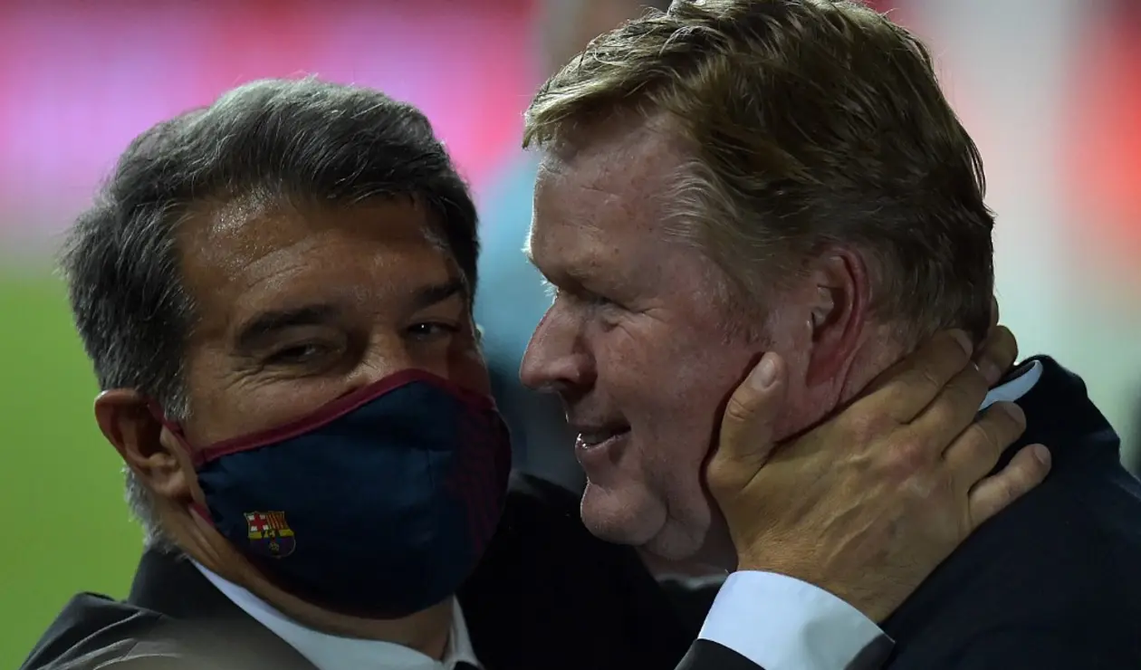 Ronald Koeman y Laporta