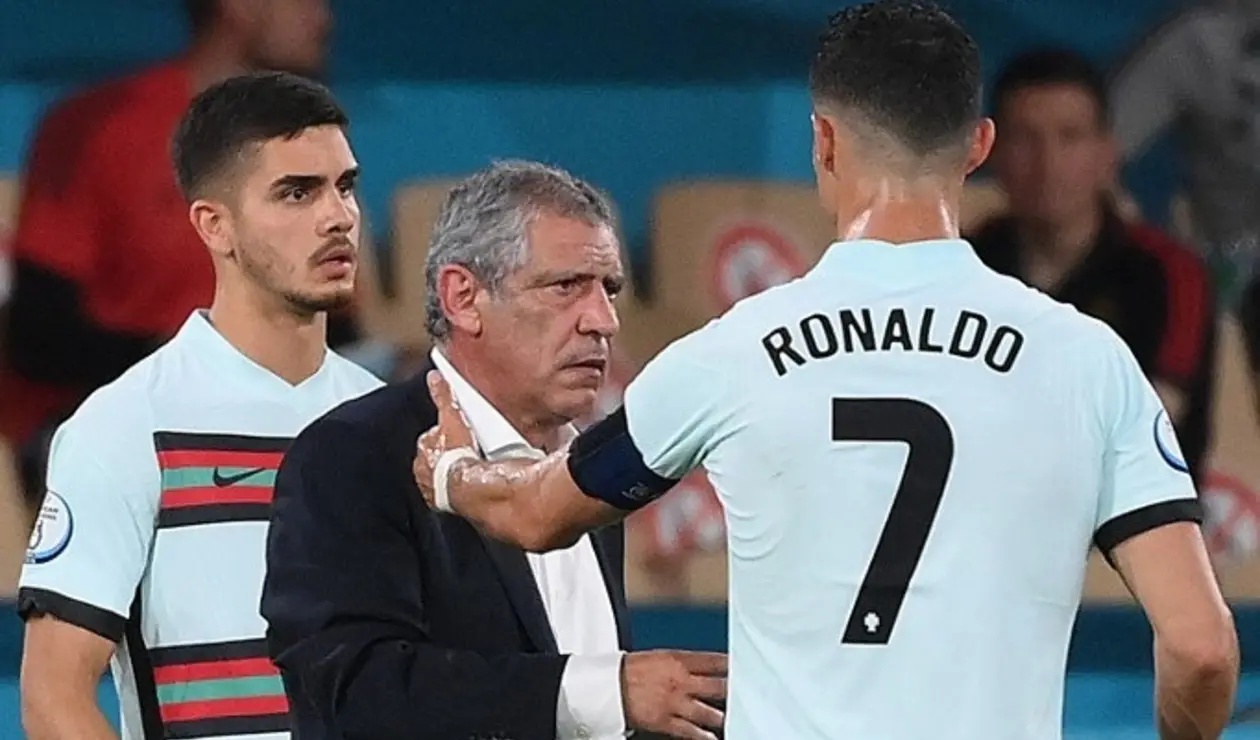 Fernando Santos y Cristiano Ronaldo - Portugal