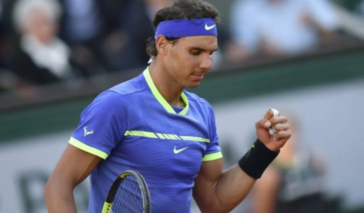 El tenista español Rafael Nadal celebrado su victoria en Wimbledon