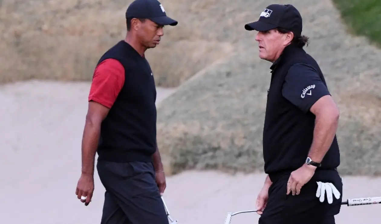 Tiger Woods y Phil Mickelson