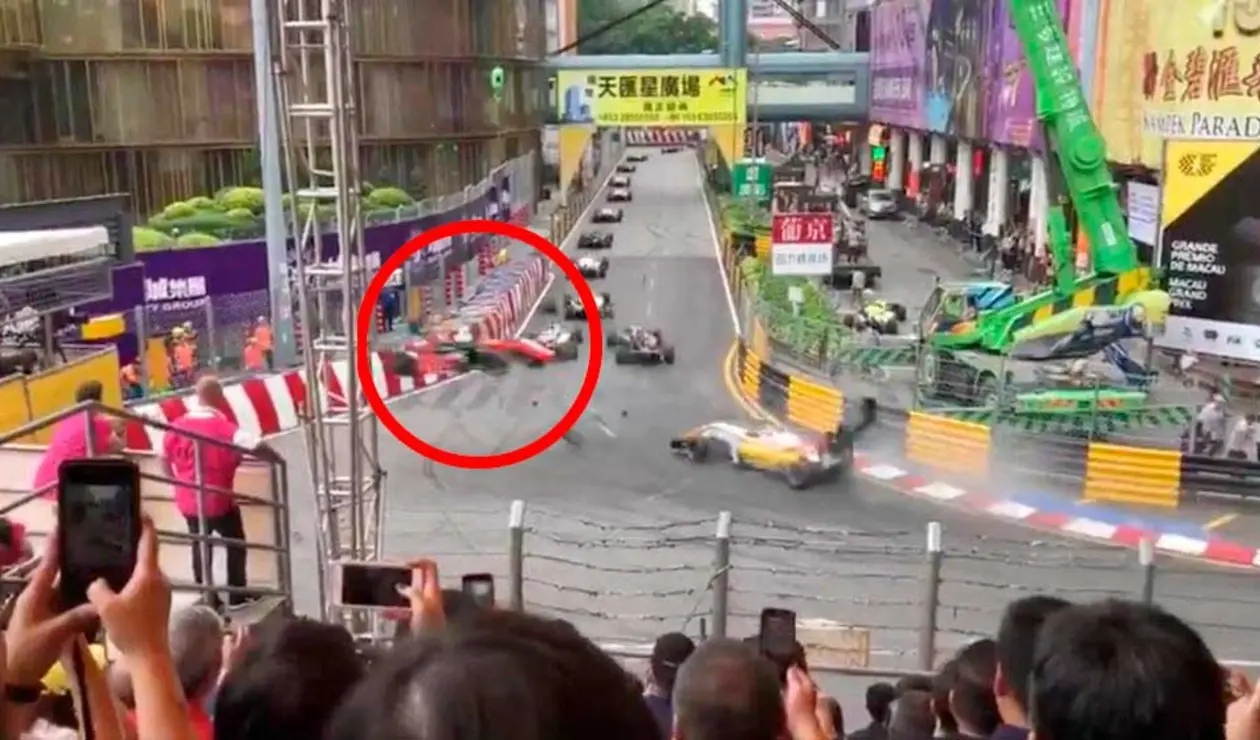 Sophia Flörsch en el accidente de Fórmula 3 en el Gran Premio de Macao