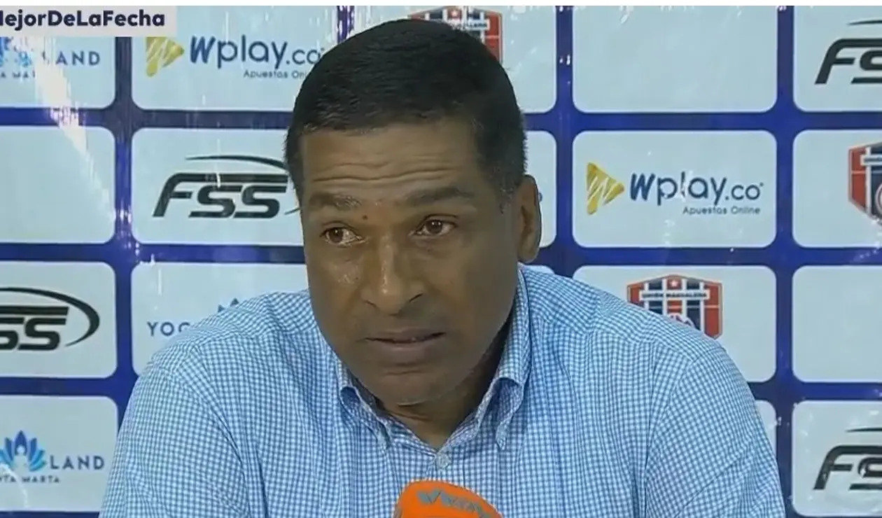 Alexis García luego del partido ante Unión Magdalena.