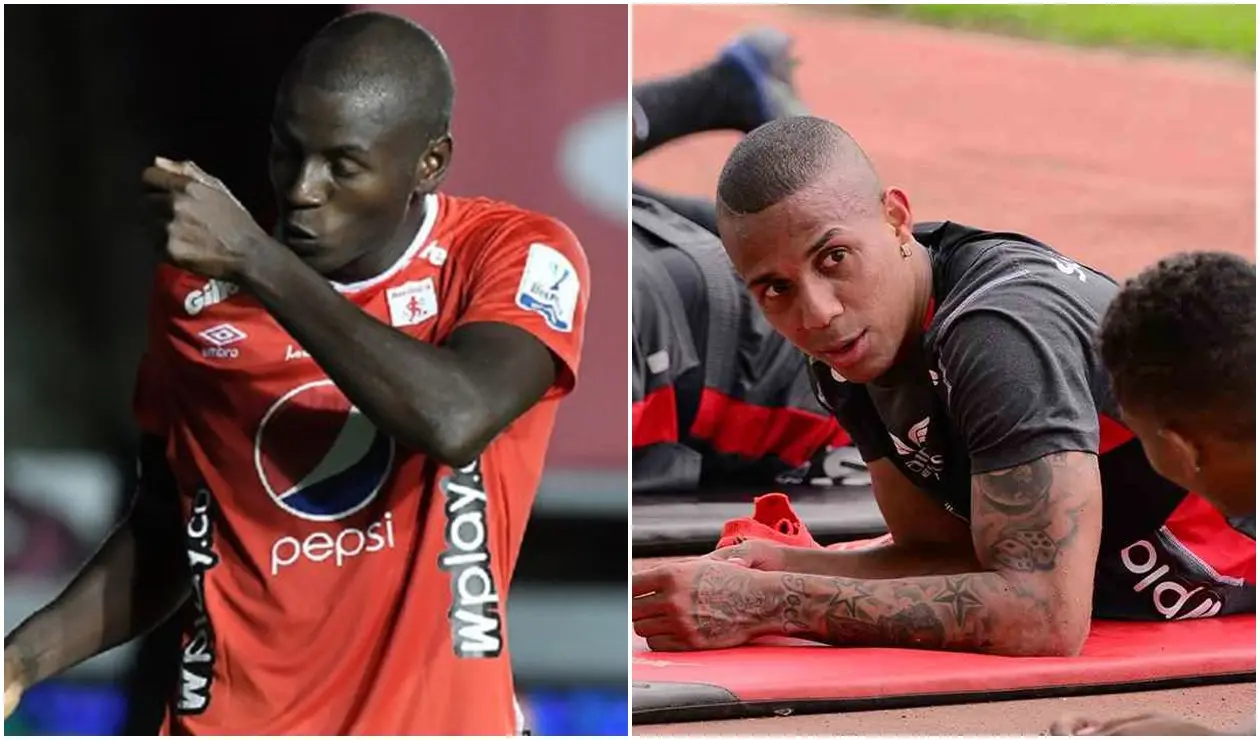 Adrián Ramos y Jeison Lucumí