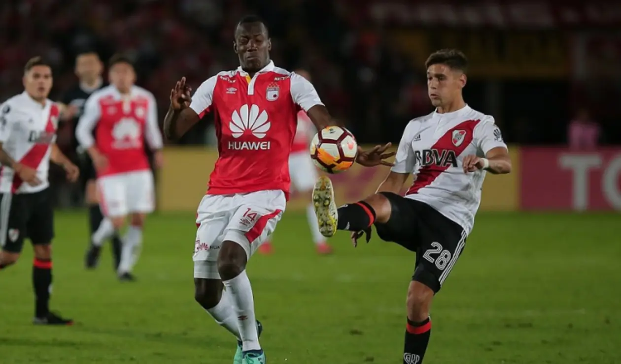 Baldomero Perlaza, jugador de Santa Fe