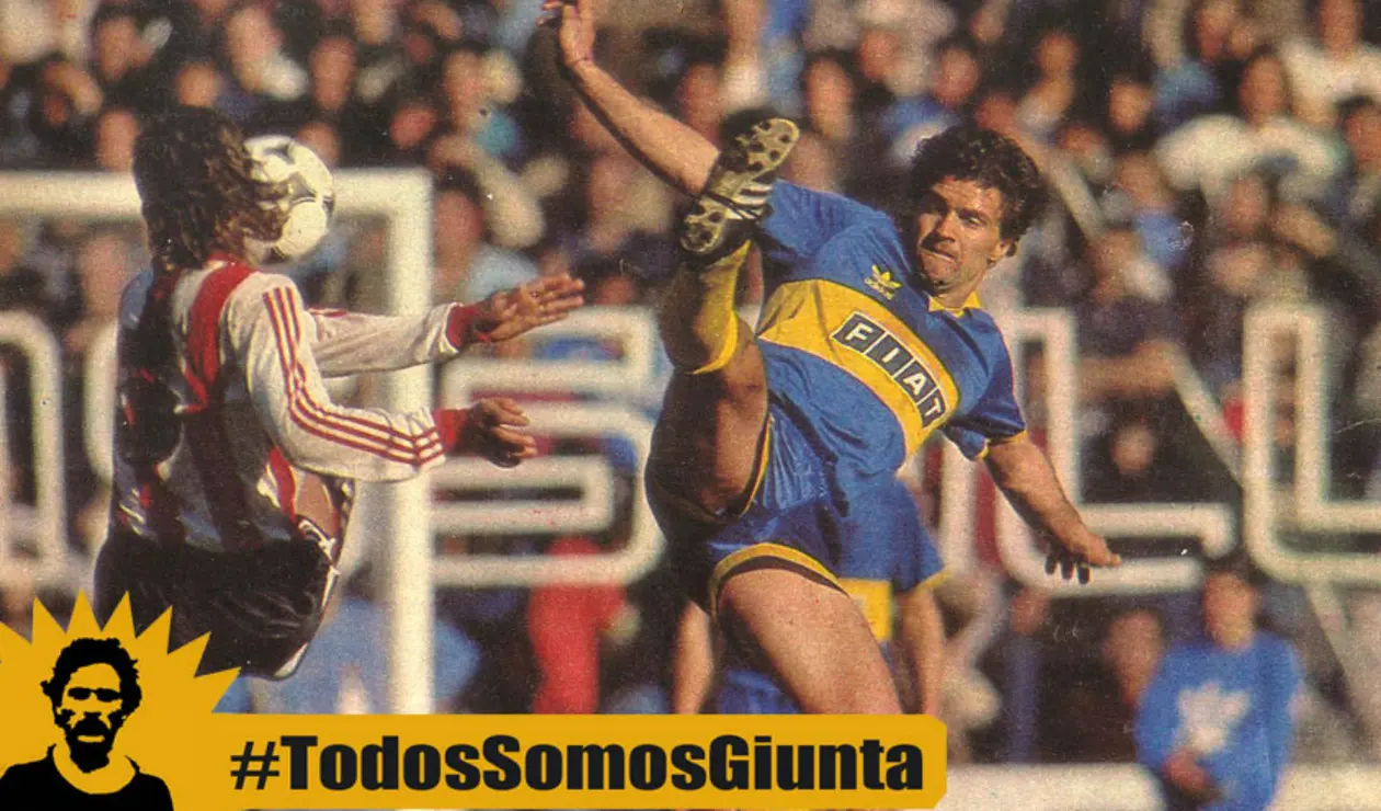 9. Blas Armando Giunta. Fue un ídolo de La 12, principal barra de Boca Juniors. Su juego, lucha y entrega es parte del ADN boquense.