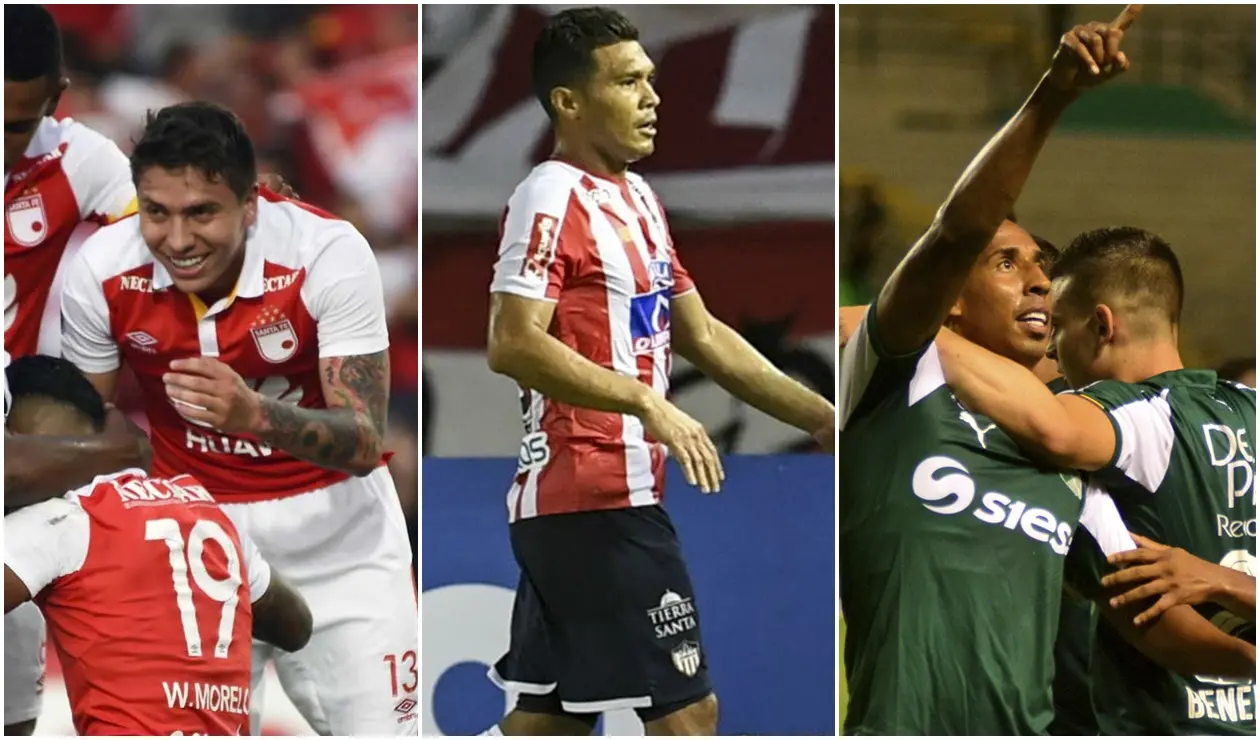 Santa Fe, Junior y Deportivo Cali