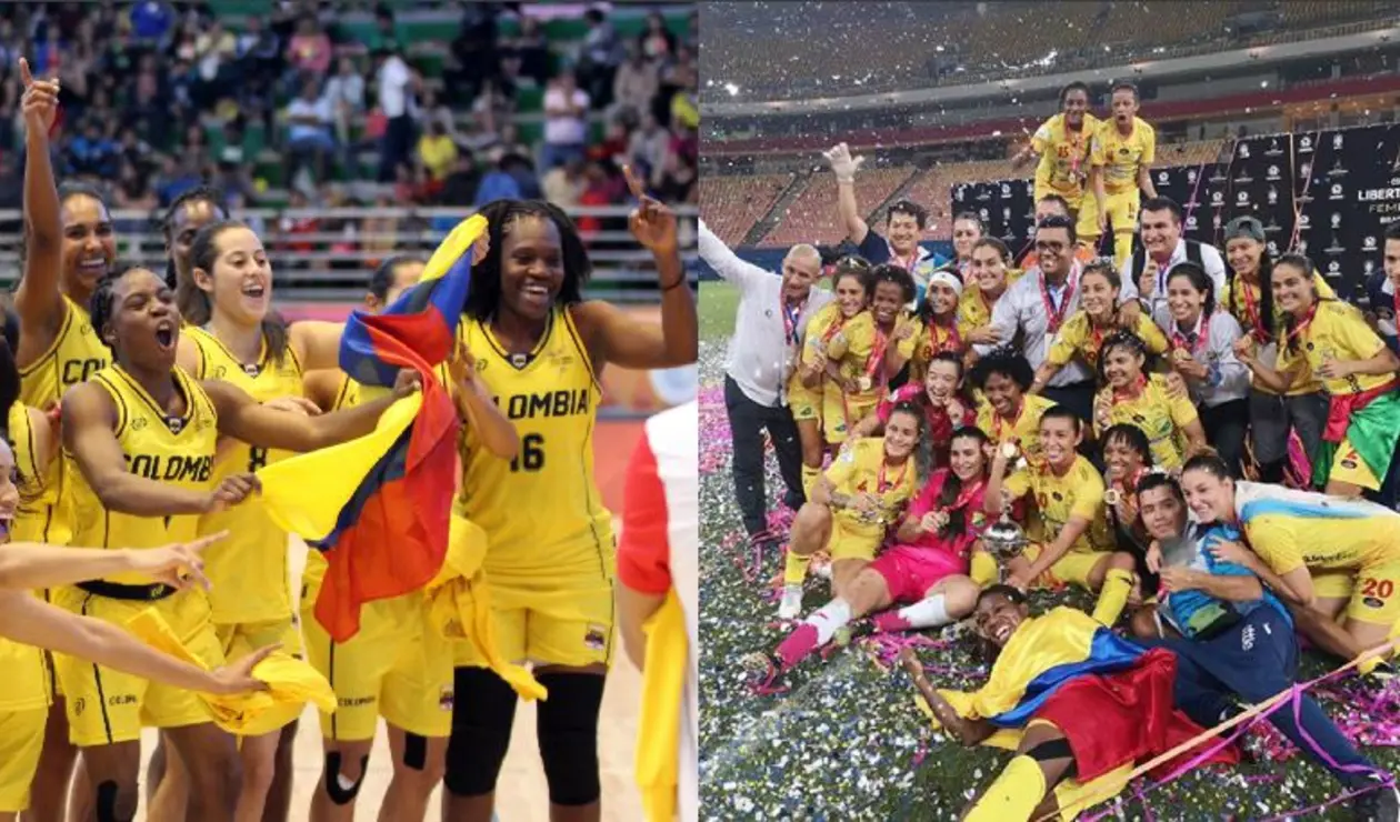 Equipo femenino de Baloncesto y Atlético Huila de Mujeres