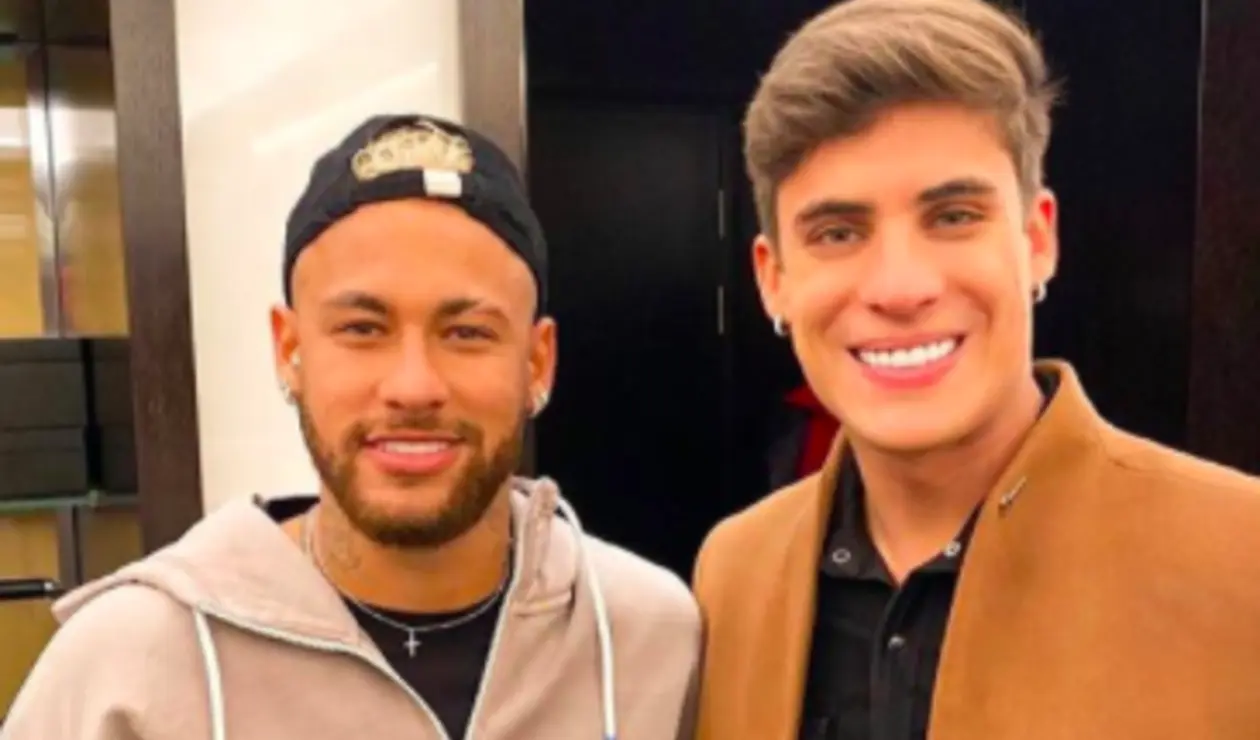 Neymar y su padrastro