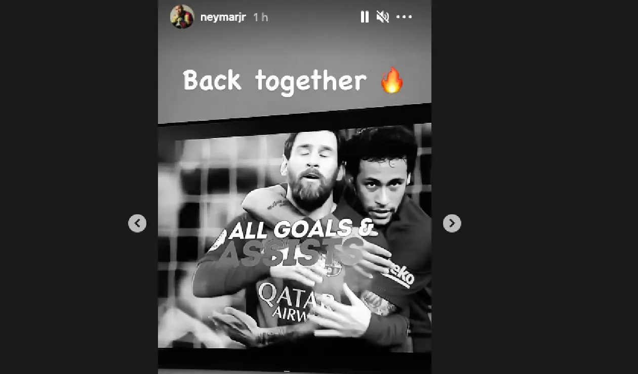 Lionel Messi y Neymar en Barcelona.