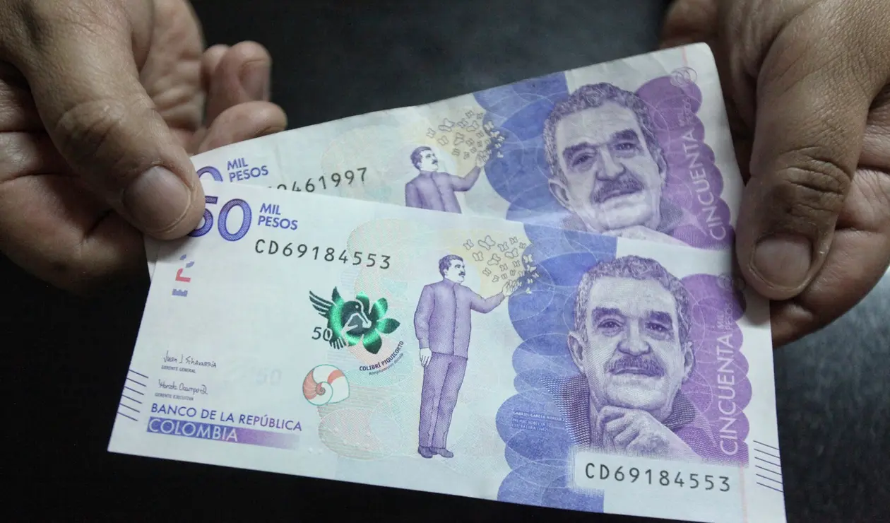 Billete de cincuenta mil pesos / Billetes / 50 mil / Pesos colombianos / Dinero / Plata / Peso Colombiano / Pesos