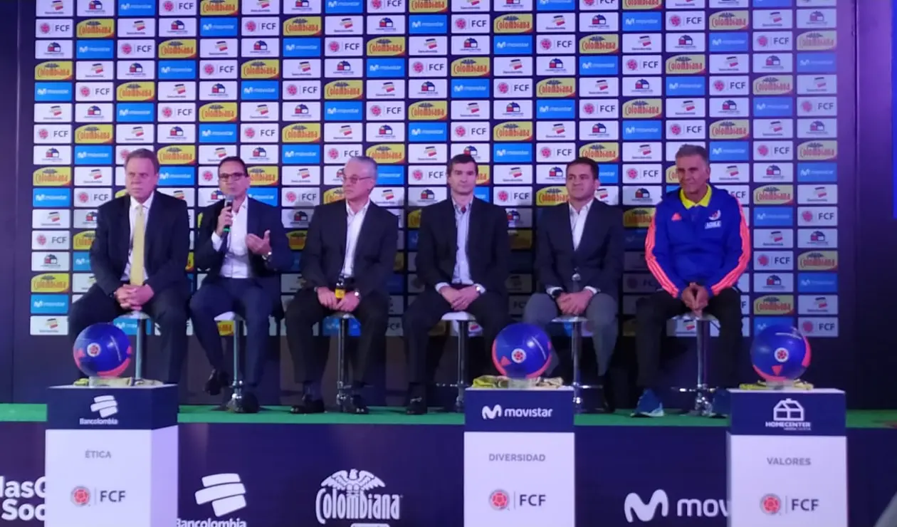 Selección Colombia patrocinada por Postobón