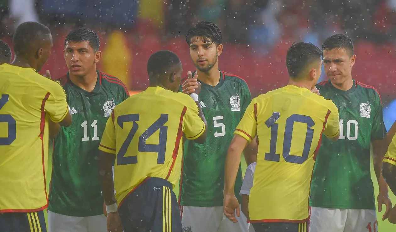 Colombia vs México en amistoso sub-23