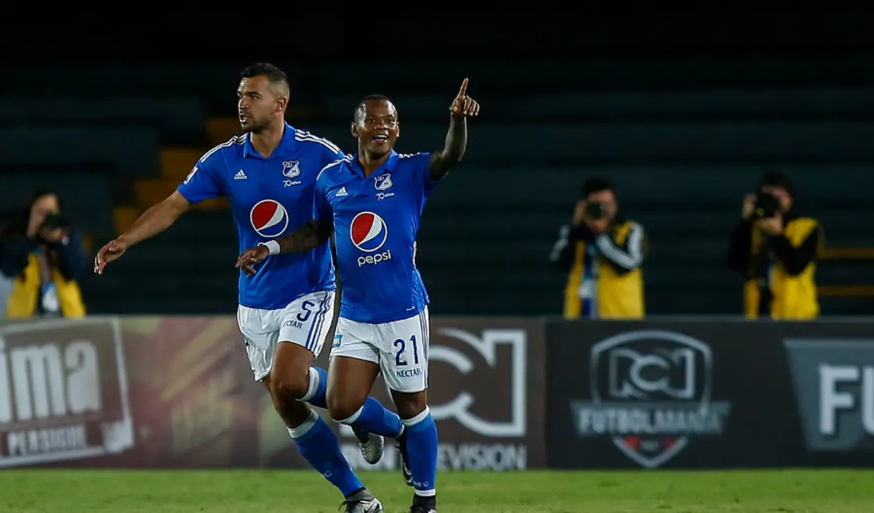 Andrés 'Manga' Escobar con Millonarios en el 2016