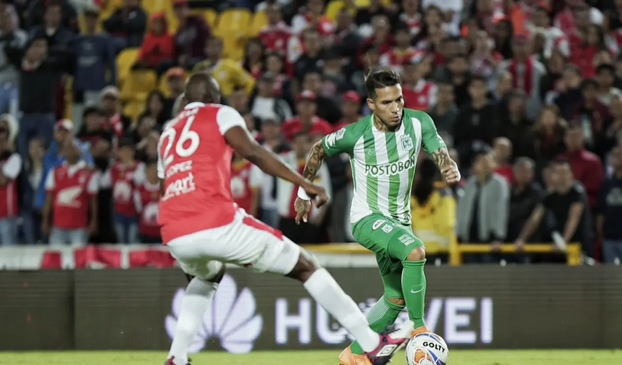 Dayro Moreno abrió la cuenta para Nacional ante Santa Fe