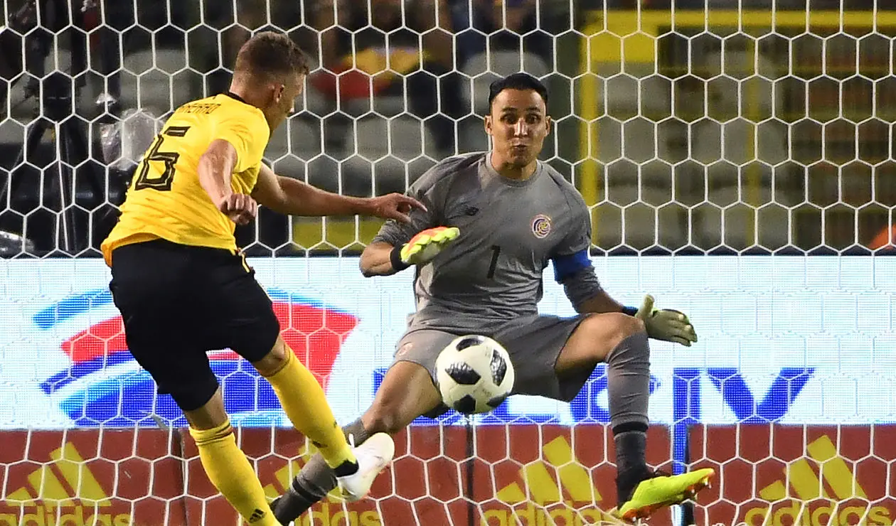 Disparo a quema ropa de Thorgan Hazard hacia Keylor Navas