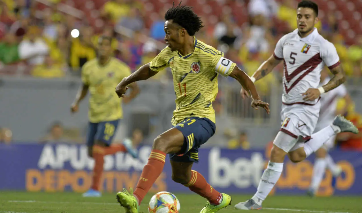 Selección Colombia entrenando en Uruguay