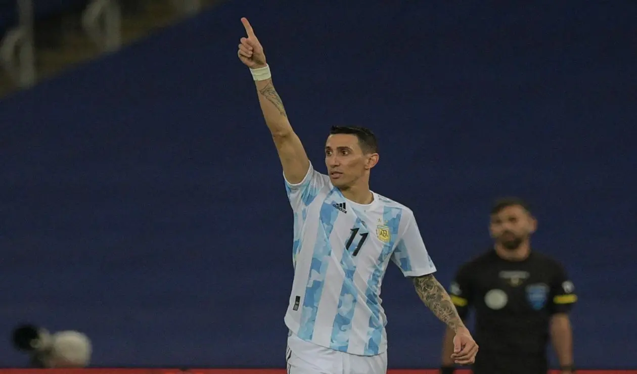 Ángel Di María marcó en la final de la Copa América