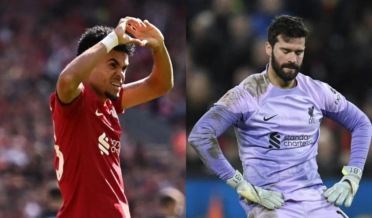 Luis Díaz y Alisson Becker
